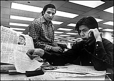 Bob Woodward, left, and Carl Bernstein were in their 20s when they began investigating the Watergate cover-up. (Ken Feil - TWP)