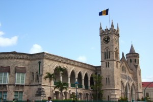 On a smaller scale is the Barbados Parliament - somewhat church-like but very appealing, with the flag flying proudly at the top of the tower and a clock that works. (Photo: shazasscrapbook.com)