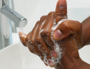 If there is less water, are people washing their hands properly, especially food handlers?