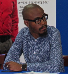 Kingston ambition: Young media entrepreneur Tyrone Wilson is an example of the growing small business culture in Kingston. (My photo)