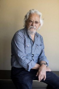 Canadian environmentalist David Suzuki keeps smiling, despite recent comments - referring to humans as an "invasive species"...