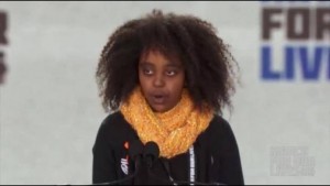 Eleven-year-old Naomi Wadler made a speech about those young people whose plight has been ignored - in her case, young black women who are victims of violence. Why aren't more of our young politicos addressing the issues of the poor and disenfranchised? 