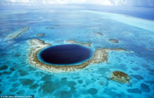 The Blue Hole in Belize is a divers' delight, with caverns filled with stalagmites and stalactites and many other wonders. (Photo: Kurt Amsler)